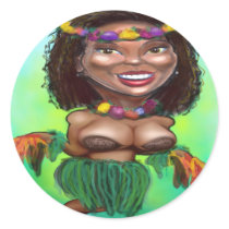 Hula Dancer stickers