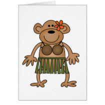 Hula Dancing Monkey cards by toddlersplace Hula Dancing Monkey cards