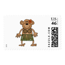 Hula Dancing Monkey Tshirts and Gifts Postage