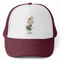 Hula Dancing Stick Figure Hat