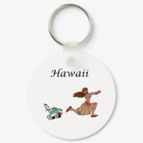 Hula Girl 2 Keychain