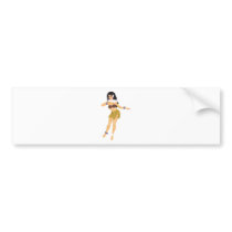 Hula Girl bumper stickers