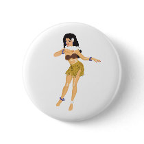 Hula Girl buttons