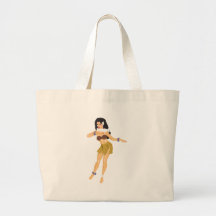 Hula Girl Canvas Bags