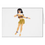 Hula Girl Greeting Card
