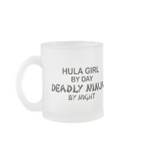 Hula Girl Deadly Ninja by Night Mugs