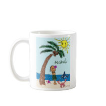 Hula Girl & Friends by lil kolohe Jessica Mug