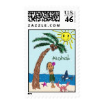 Hula Girl & Friends by lil kolohe Jessica-Postage