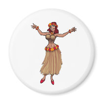 Hula Girl Magnet