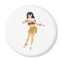 Hula Girl magnets