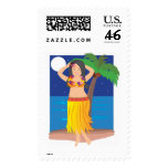 Hula Girl postage