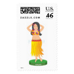 Hula Girl postage