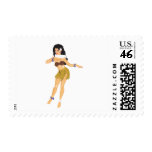 Hula Girl postage