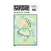 Hula Girl Postage (Hawaiian Style Stamp)
