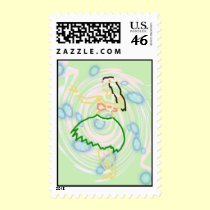 Hula Girl Postage (Hawaiian Style Stamp)