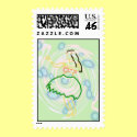 Hula Girl Postage (Hawaiian Style Stamp)