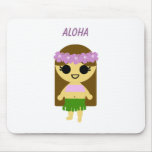 Hula Girl (PS graphic by 9-yr old Jessica) mousepads