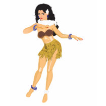 Hula Girl t-shirts