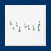 Hula Girls Magnet magnets