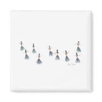 Hula Girls Magnet