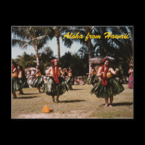 Hula Girls postcards