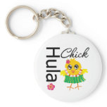Hula Hawaii Chick Key Chain