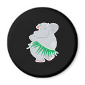 hula hippo magnets