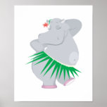 hula hippo posters