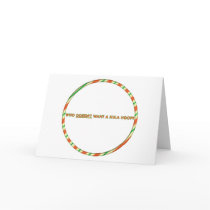 Hula Hoop Christmas Card