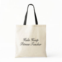 Hula Hoop Fitness Teacher Tote Bags
