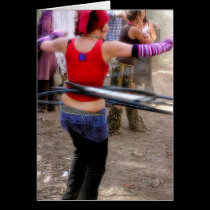 Hula Hoop Fun Card cards