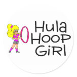 Hula Hoop Girl 2 stickers