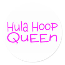Hula Hoop Queen Stickers