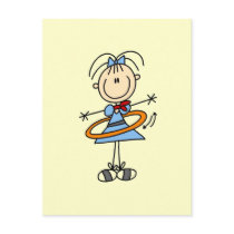 Hula Hoop Stick Figure T-shirts and Gifts postcards by stick_figures Hula Hoop Stick Figure T-shirts and Gifts postcards