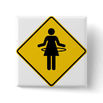 Hula Hoop Zone Highway Sign Pins