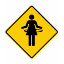 Hula Hoop Zone Highway Sign t-shirts