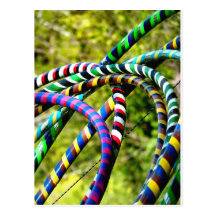 Hula Hooping in Style Postcards