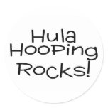 Hula Hooping Rocks stickers