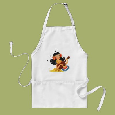 Hula Hula Girl Apron Zazzle_apron