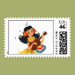 Hula Hula Girl Postage