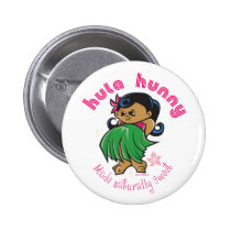 Hula Hunny Button buttons