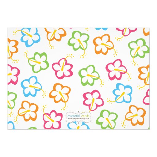 Hula Luau Birthday Party Invitation