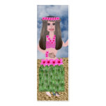 Hula Lula, Mini Bookmarks Business Card Templates