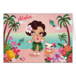 Hula Lulu's Island Paradise - greeting card