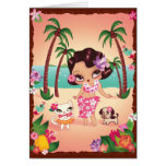 Hula Lulu's Magical Sunset Card