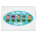 Hula Monkey Club ALOHA Card by sillylittlemonkeys Hula Monkey Club ALOHA Card