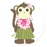 Hula Monkey stickers