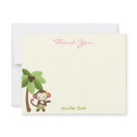 Hula Monkey Thank You Card Invitations