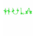 HULA  on FRONT ONLY t-shirts