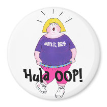 Hula OOP! - "Work It, Baby!" magnets